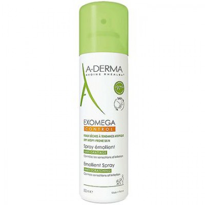 А-Дерма Cпрей- емолент для сухої та атопічної шкіри A-Derma Exomega control emollient spray 200 мл