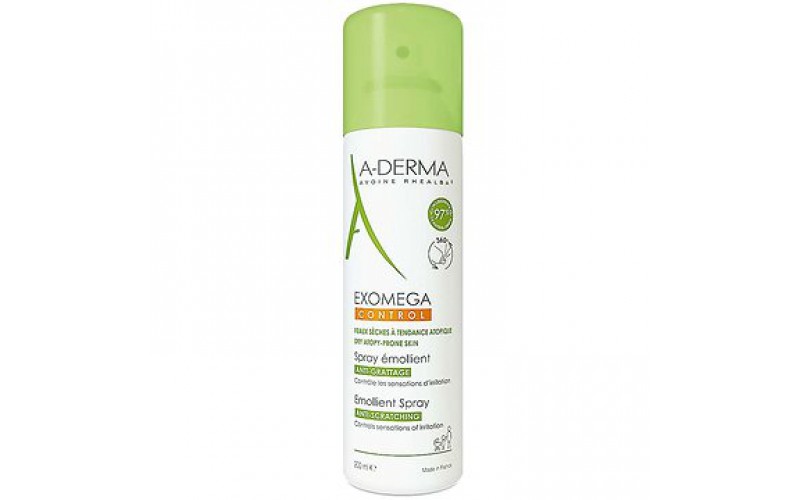 А-Дерма Cпрей- емолент для сухої та атопічної шкіри A-Derma Exomega control emollient spray 200 мл
