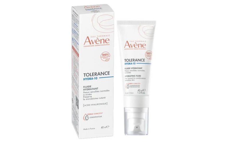 Авен Толеранс Гідра-10 флюїд зволожуючий для чутливої шкіри Avene Tolérance Hydra-10 fluide hydratant, 40 мл