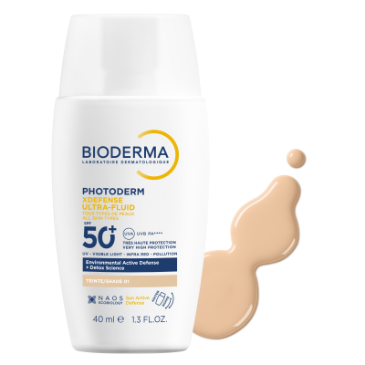 Біодерма Фотодерм XDefense Ікс Дефенс тональний ультрафлюїд SPF50+ тон 01 40мл Біодерма Фотодерм XDefense Ікс Дефенс тональний ультрафлюїд SPF50+ тон 01 40мл