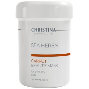 Морквяна маска для сухої, подразненої, чутливої шкіри Christina Sea Herbal Beauty Mask Carrot, 250 мл