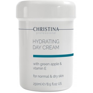 Зволожуючий крем із яблуком та вітаміном Е для нормальної шкіри Christina Hydrating Day Cream Green Apple + Vitamin E, 250 мл