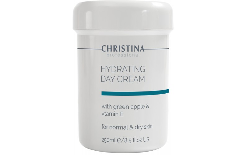 Зволожуючий крем із яблуком та вітаміном Е для нормальної шкіри Christina Hydrating Day Cream Green Apple + Vitamin E, 250 мл
