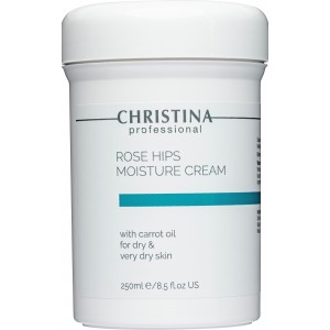 Зволожуючий крем з олією шипшини та моркви для сухої шкіри Christina Rose Hips Moisture Cream with Carrot Oil, 250 мл