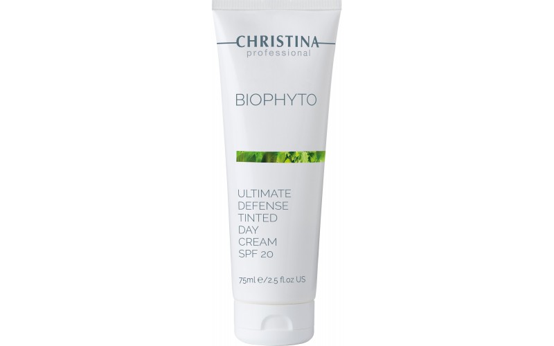Денний крем "Абсолютний захист" SPF 20 з тоном Christina Bio Phyto Ultimate Defense Tinted Day Cream SPF 20, 75 мл