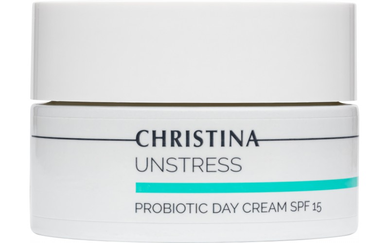 Денний крем із пробіотичною дією SPF 15 Christina Unstress ProBiotic Day Cream SPF 15, 50 мл