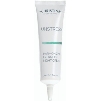 Нічний крем для шкіри навколо очей та шиї Christina Unstress Harmonizing Night Cream Eye & Neck, 30 мл