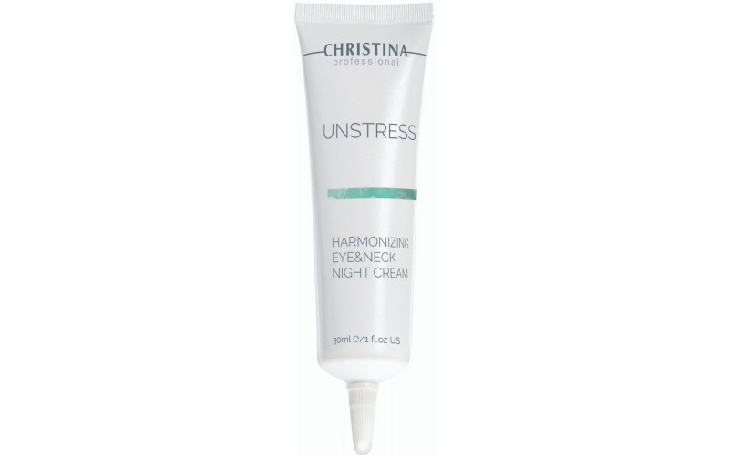 Нічний крем для шкіри навколо очей та шиї Christina Unstress Harmonizing Night Cream Eye & Neck, 30 мл