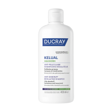 Дюкре Келюаль Скванорм шампунь проти жирної лупи Ducray Squanorm Shampooing Traitant Antipelliculaire Pellicules Grasses 400 мл