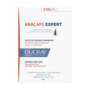 Дюкре Анакапс Експерт Капсули для росту волосся та зміцнення нігтів Ducray Anacaps Expert complement alimentaire, 30 капсул