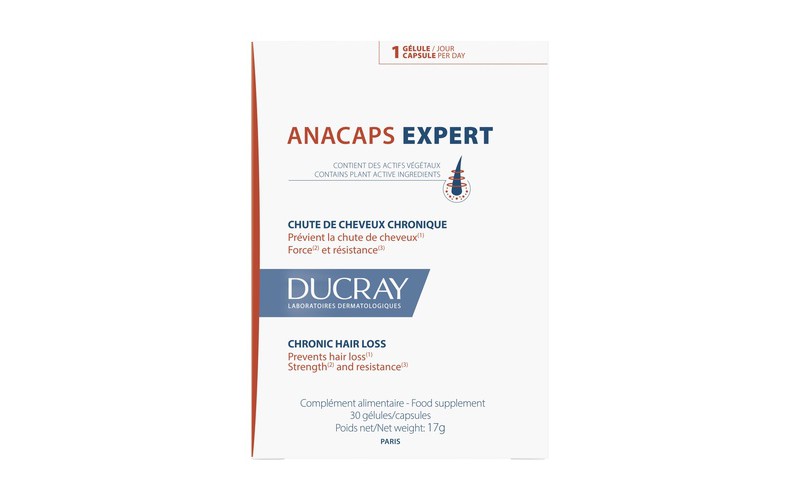 Дюкре Анакапс Експерт Капсули для росту волосся та зміцнення нігтів Ducray Anacaps Expert complement alimentaire, 30 капсул