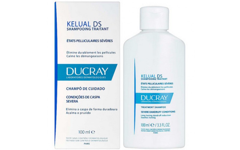 Дюкре Келюаль DS шампунь для лікування важких форм лупи Ducray Kelual DS shampooing traitant antipelliculaire antirecidive 100 мл