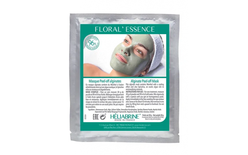 Heliabrine Ревіталізуюча альгінатна маска зі спіруліною Floral Essence Alginate Peel-off Mask 30 г