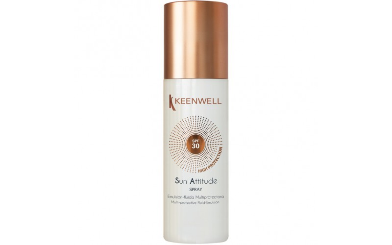 Кінвелл Мультизахисний спрей-флюїд для тіла SPF 30 Keenwell Sun Attitude Spray Multi-Protective SPF30, 150 мл