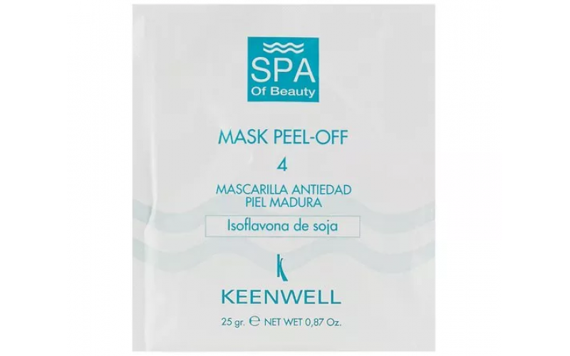 Альгінатна СПА-маска No4 омолоджувальна Keenwell SPA of Beauty Mask Peel-Off 4 25 гр