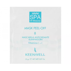 Альгінатна СПА-маска антиоксидантна депігментувальна No8 Keenwell SPA of Beauty Mask Peel-Off 8 25 гр