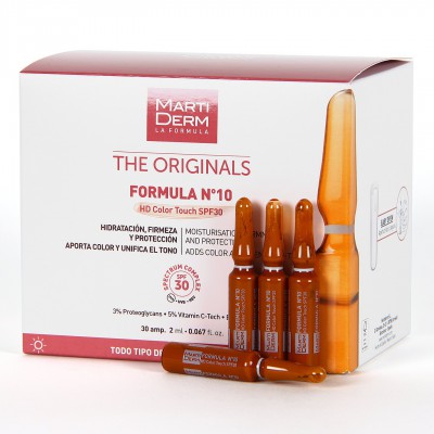 Мартідерм Оріджиналс Формула N10 Колор Тач Martiderm Originals Formula №10 HD Color Touch SPF30, 30 ампул