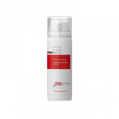 Сонцезахисний крем SPF 50 Medactive U.V.A./U.V.B. SPF 50 cream sunscreen, 150мл