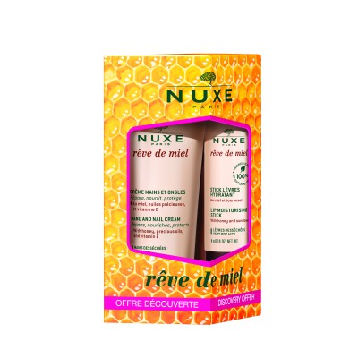 Нюкс Набір Медова мрія стік для губ 4 г+ Крем для рук 30 мл Nuxe Rêve de miel Stick +hand Нюкс Набір Медова мрія стік для губ 4 г+ Крем для рук 30 мл Nuxe Rêve de miel Stick +hand