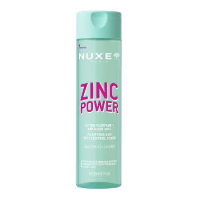 Нюкс Цинк Пауер Лосьон очищуючий для шкіри схильної до акне Nuxe Zinc power Purifying spot control toner, 200 мл Нюкс Цинк Пауер Лосьон очищуючий для шкіри схильної до акне Nuxe Zinc power Purifying spot control toner, 200 мл