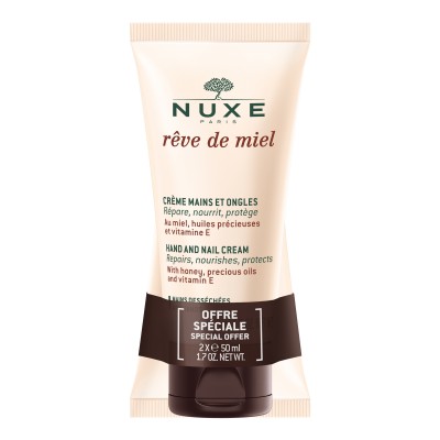 Нюкс Набір ДУО Медова Мрія крем для рук та нігтів Nuxe Reve de Miel Hand cream Kit, 2* 50 мл