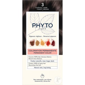  Фіто Фітоколор крем-фарба 3 темний шатен Phyto PhytoColor Permanent Color 3 Dark Brown