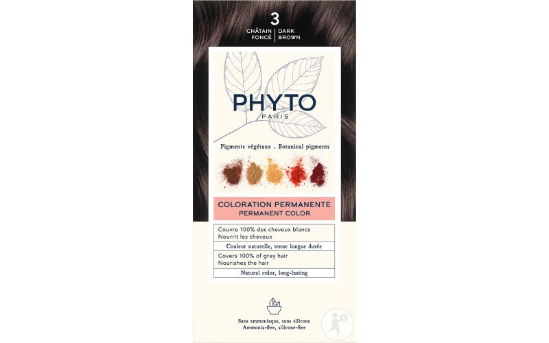 Фіто Фітоколор крем-фарба 3 темний шатен Phyto PhytoColor Permanent Color 3 Dark Brown