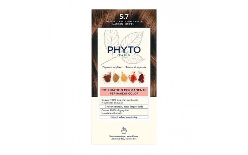 Фіто Фітоколор крем-фарба 5.7 Світлий Каштановий Шатен Phyto PhytoColor 5.7 Brown Light Chestnut