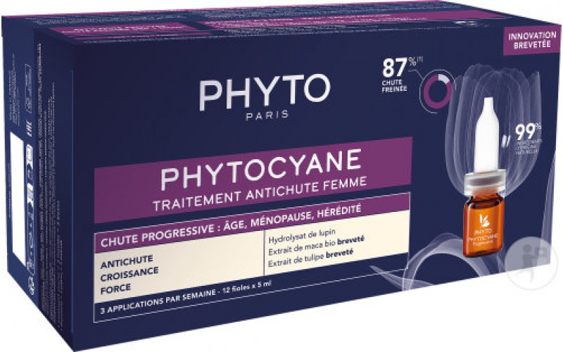 Фіто Фітоціан засіб від випадіння волосся прогресив Phyto Phytocyane Progressive Treatment 12x5 мл