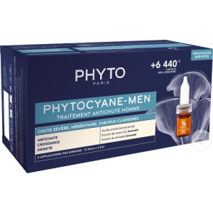Фіто Фітоціан засіб від випадіння для чоловіків Phyto Phytocyane Men Anti Hair Loss  12x5 мл