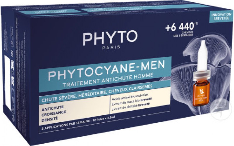 Фіто Фітоціан засіб від випадіння для чоловіків Phyto Phytocyane Men Anti Hair Loss  12x5 мл