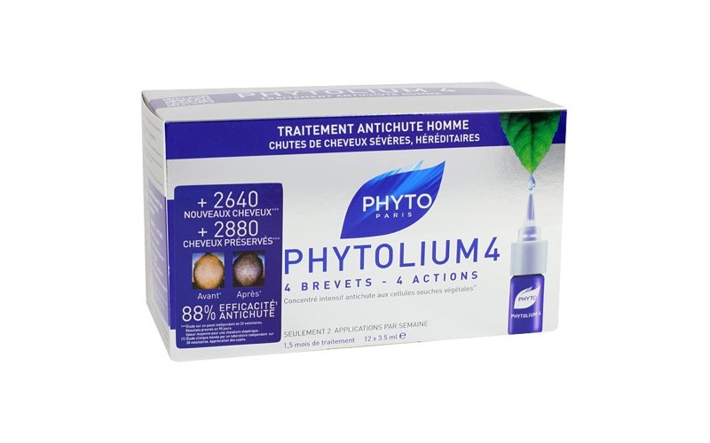 Фіто Фітоліум 4 концентрат  стимулятор росту Phyto Phytolium 4 Chronic thinning hair treatment  12*3.5мл