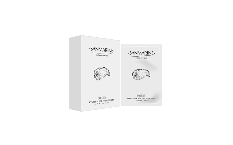 SanMarine Відновлююча маска з протеїнами устриці Skin Food Repair Mask with Oyster Proteins 5шт