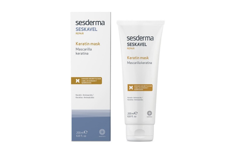 Відновлювальна маска для волосся з кератином SeSDerma Seskavel Repair Keratin Mask 200 мл