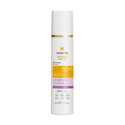 Сесдерма Омолоджуючий сонцезахисний крем для обличчя SPF 50 Sesderma Repaskin Urban 365 Anti-Aging SPF50 50 мл Сесдерма Омолоджуючий сонцезахисний крем для обличчя SPF 50 Sesderma Repaskin Urban 365 Anti-Aging SPF50 50 мл