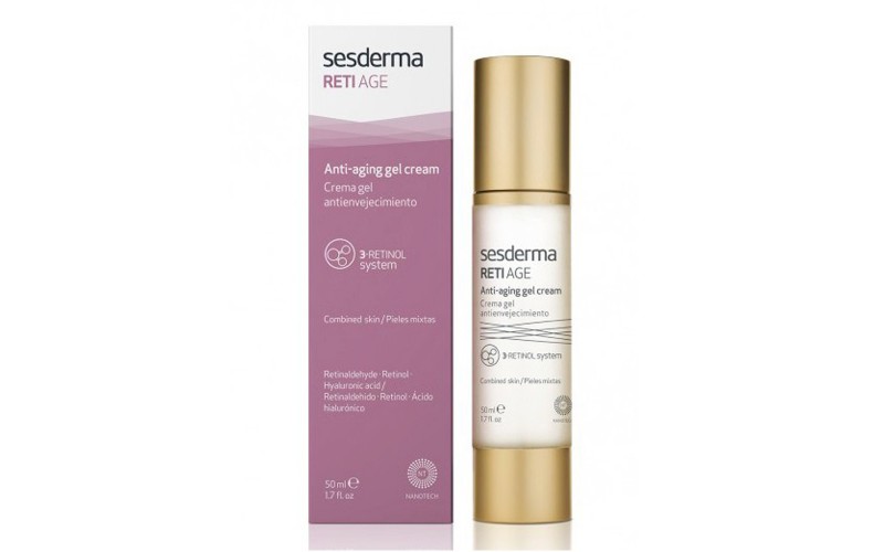 Крем-гель для обличчя проти зморщок SeSDerma Reti-Age Anti-Aging Gel Cream 50 мл