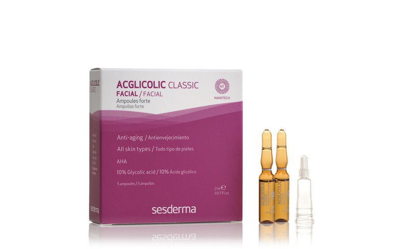 Ампули з гліколевою кислотою SeSDerma Acglicolic Classic Ampoules Forte 5*2 мл