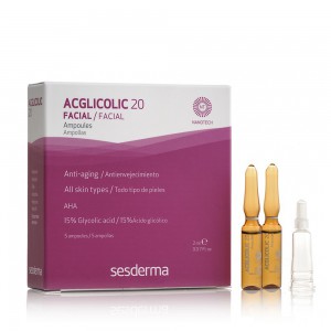 Ампули з гліколевою кислотою Sesderma ACGLICOLIC 20 Anti-Aging Moisturizing Ampoules 5*2 мл