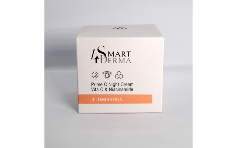 Smart4Derma Illumination Prime C Night Crème Vita C&Niacinamide Суперантиоксидантний нічний крем 50 мл
