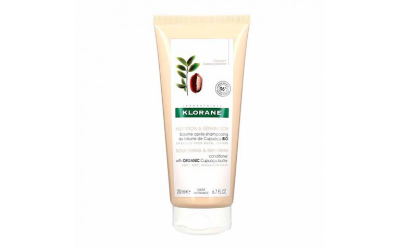 Клоран Купуасу Бальзам для волосся поживний Klorane Baume après-shampooing au beurre de Cupuaçu BIO, 200 мл