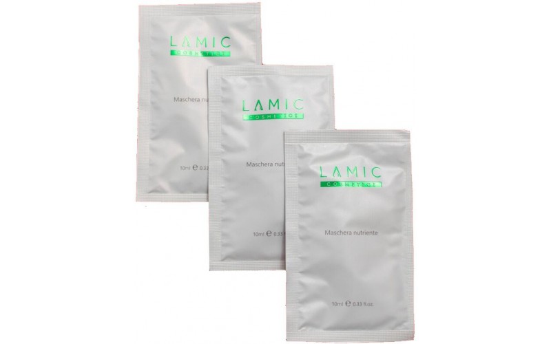 Lamic Cosmetici Поживна маска Maschera Nutriente набір з 3 масок 3 * 10 мл
