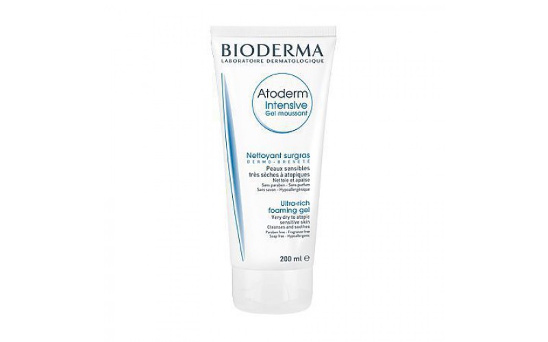 Біодерма Атодерм Інтенсив очищуючий гель для сухої шкіри Bioderma Atoderm Intensive gel moussant 200 мл